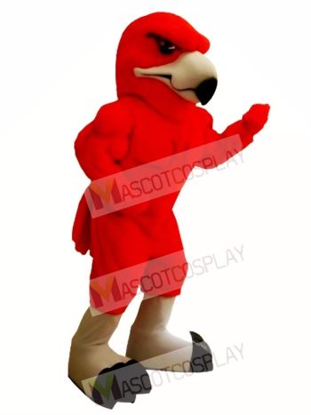 Power Red Hawk Mascot Costume