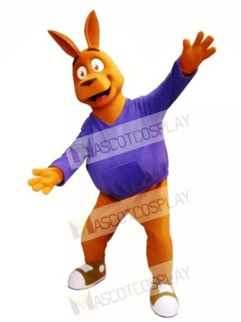 Friendly Kangaroo Mascot Costume