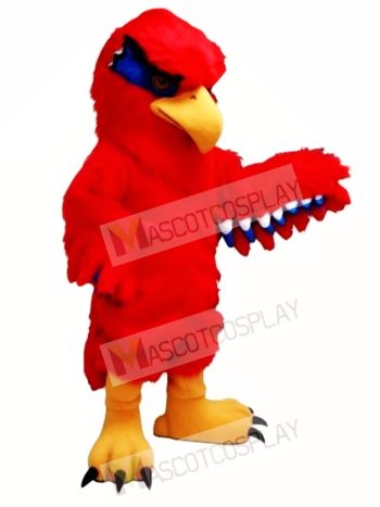 New Red Hawk Mascot Costume