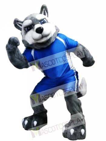 Power Husky Dog Mascot Costume