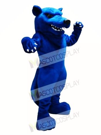 Blue Wolf Mascot Costume