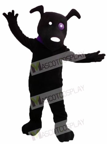 Cute Black Dog Mascot Costume
