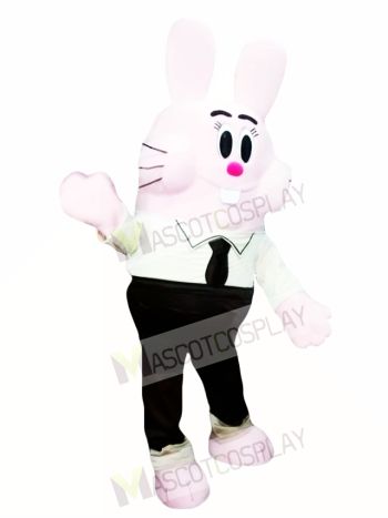 Pink Easter Bunny Mascot Costume Adult Character Costume