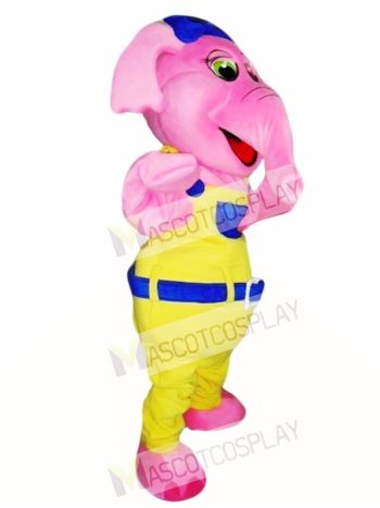 Pink Elephant Mascot Costume Adult Costume