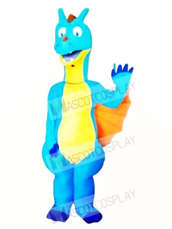 Blue Dragon Mascot Costume Adult Costume