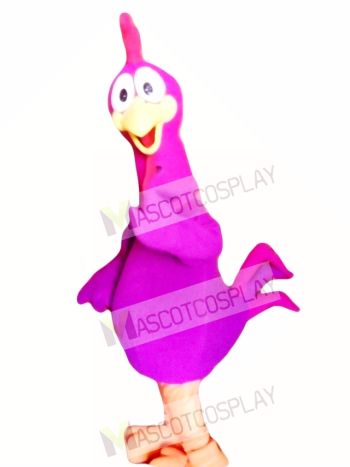 Purple Chicken Mascot Costume Adult Costume