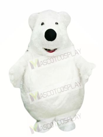 Giant Big Fat Polar Bear Mascot Costume