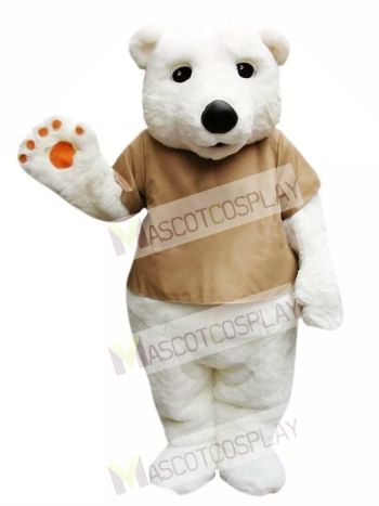 Cute Polar Bear Mascot Costume