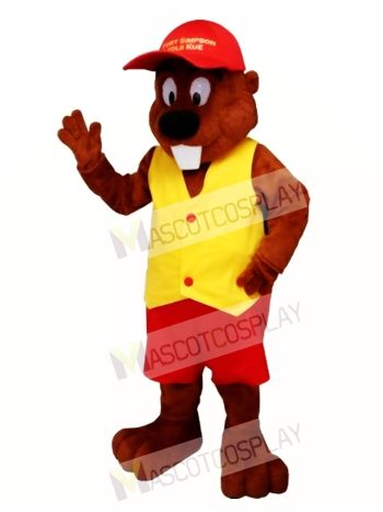 Beaver Mascot Costume  