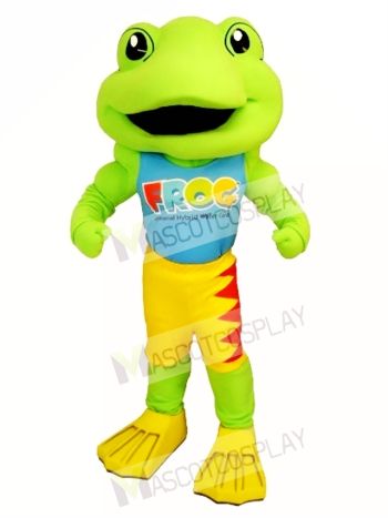 Power Frog Mascot Costume