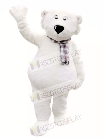 Cute White Polar Bear Mascot Costumes 