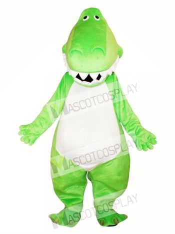 Adult Green Dinosaur Mascot Costume