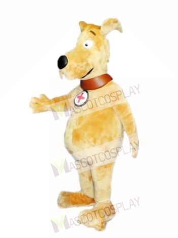 Cute Gold Dog Mascot Costume