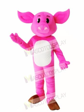 Adult Pink Pig Mascot Costume
