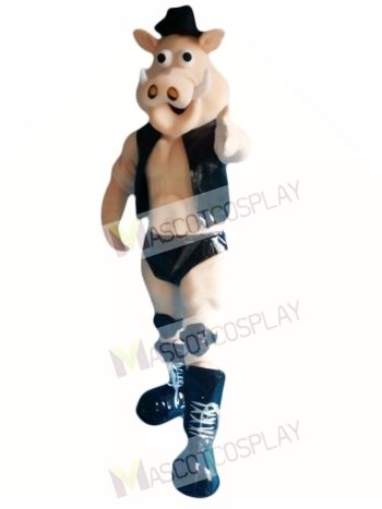 Power Muscle Boar Pig Mascot Costume