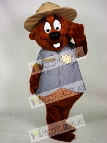 Police Beaver Mascot Costume