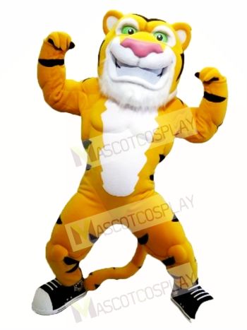 Power Muscle Tiger Mascot Costume