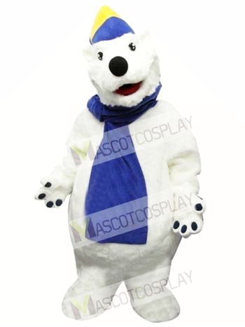 Happy Polar Bear Mascot Costume