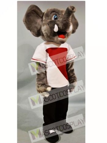Happy Elephant Mascot Costume