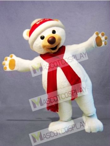 Christmas Polar Bear Mascot Costume