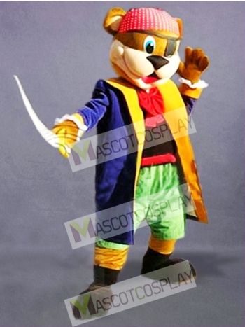 Pirate Bear Mascot Costume