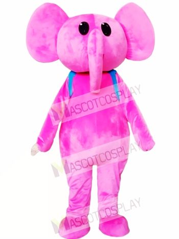 Adult Pink Elephant Mascot Costume