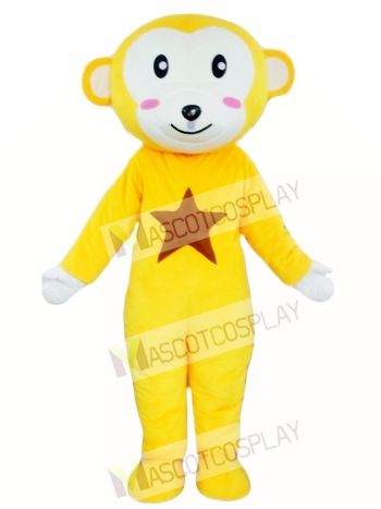 Yellow Monkey Mascot Costume