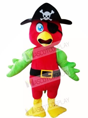 Pirate Parrot Mascot Costume
