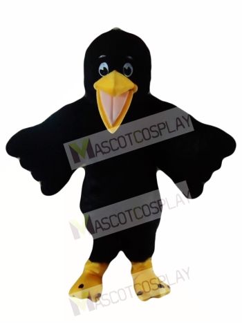Black Bird Raven Mascot Costume  