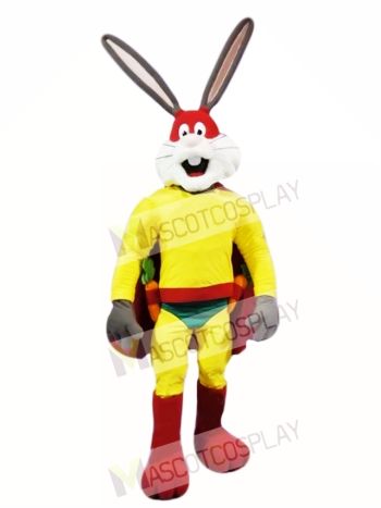Superhero Rabbit Mascot Costume