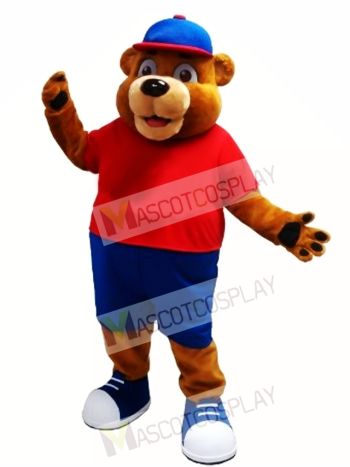 Happy Brown Animal Bear Mascot Costume