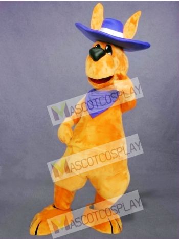 Friendly Adult Kangaroo Mascot Costume