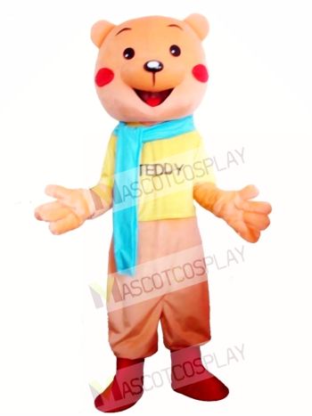 Cartoon Teddy Bear Mascot Costume