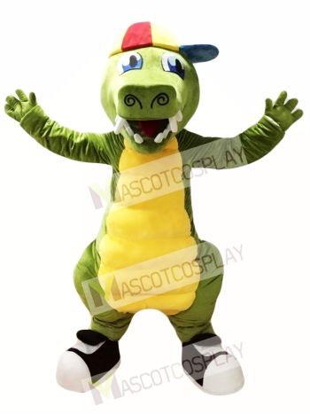 Green Crocodile Mascot Costume Alligator Costume for Adult