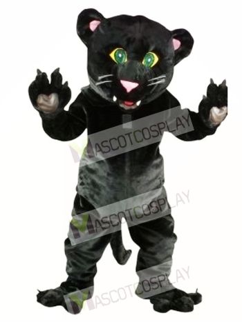 Friendly Black Panther Mascot Costume  