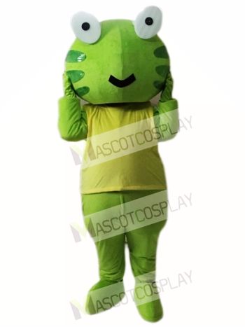 Green Frog Mascot Costume  