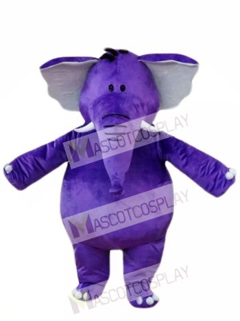 Purple Elephant Mascot Costumes  