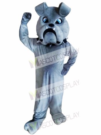 Grey Bulldog Mascot Costumes  