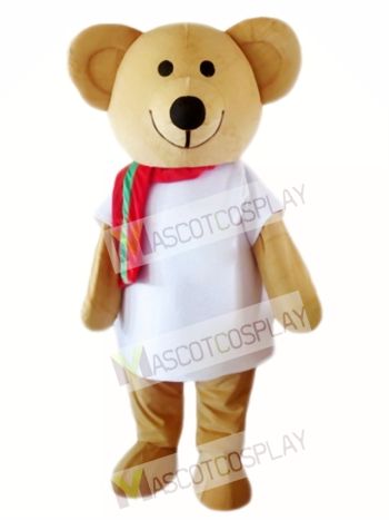 Cartoon Character Brown Bear Mascot Costume