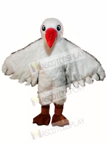 Red Mouth Seagull Mascot Costume  