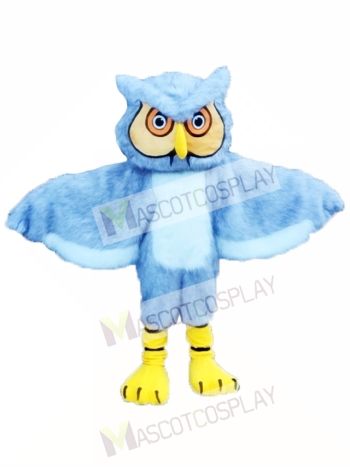 Gray Owl Mascot Costume  