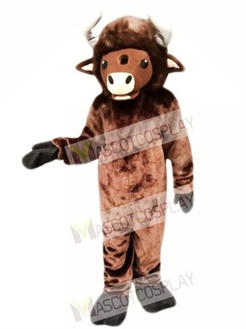 Brown Buffalo Mascot Costume  