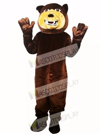 Brown Grizzly Bear Flexible Mascot Costume