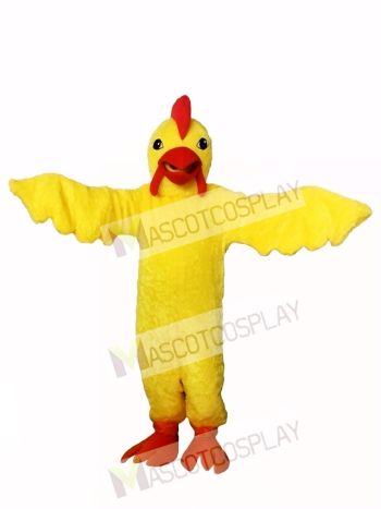 Yellow Realistic Chicken Mascot Costume