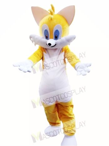 Yellow Cat Mascot Costume