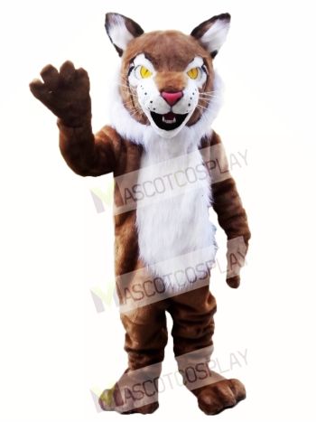 Brown Wildcat Bobcat Mascot Costume