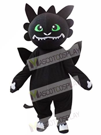 Black Dragon Mascot Costume