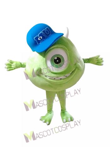 One Eye Green Monster Mascot Costume
