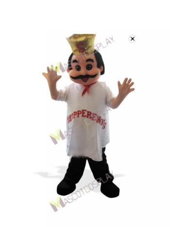 Italian Chef Cook Mascot Costume