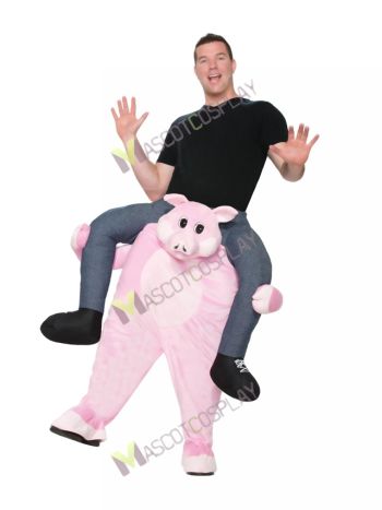 Pig Carry Me Ride a Pig Mascot Costume 